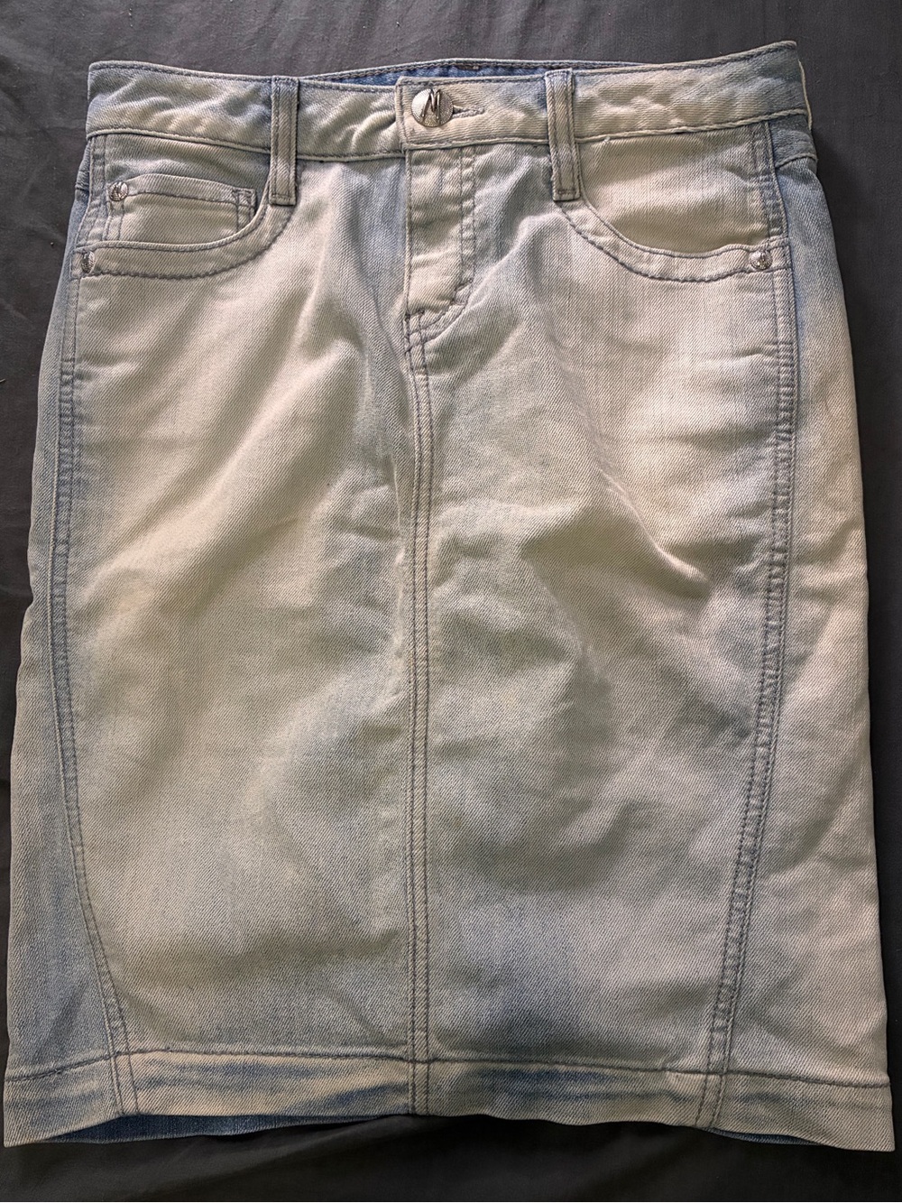 Guess by Marciano Light Blue Denim Pencil Skirt